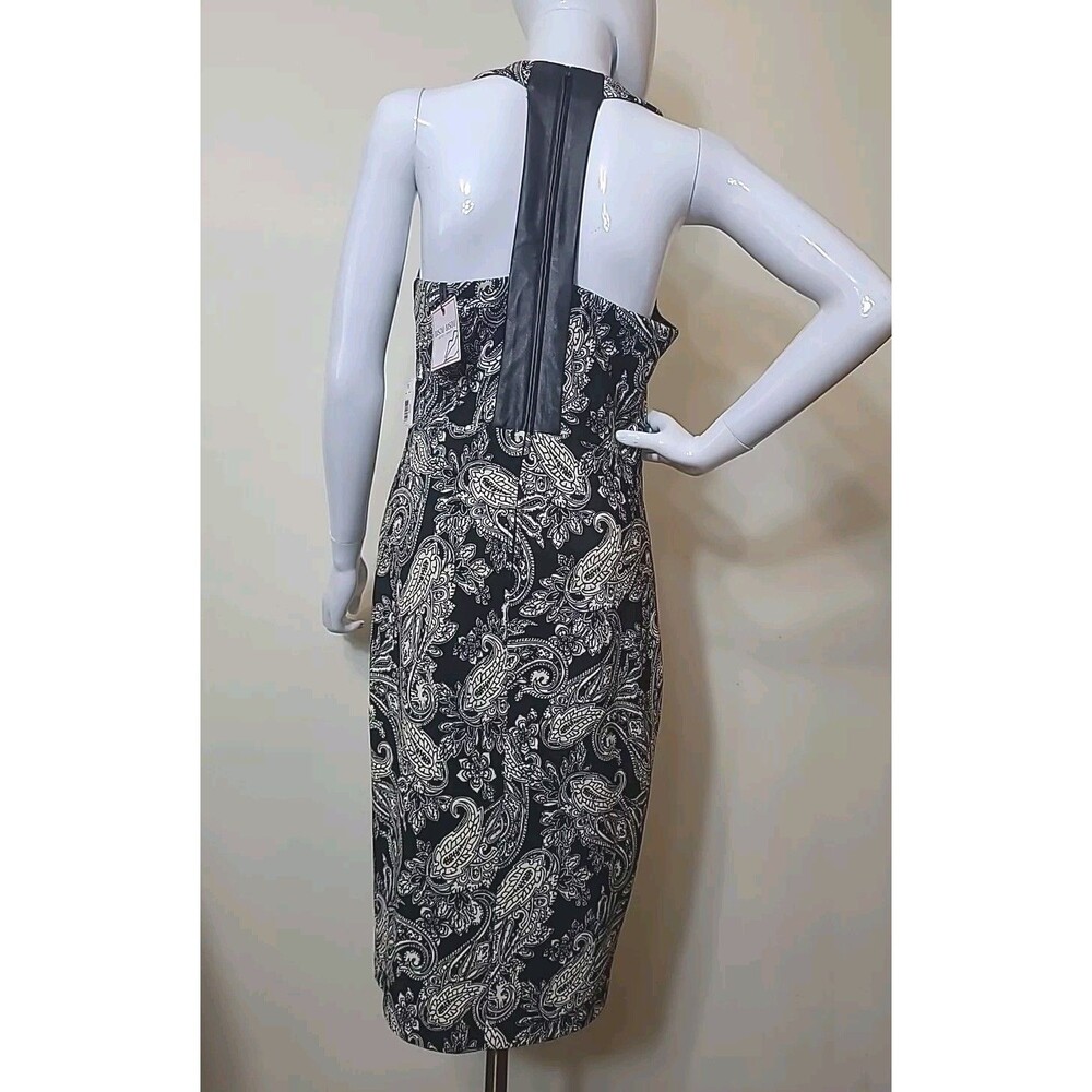 Bisou Bisou By Michele Bohbot Womens Size Small Black White Faux Leather Back - Picture 5 of 10